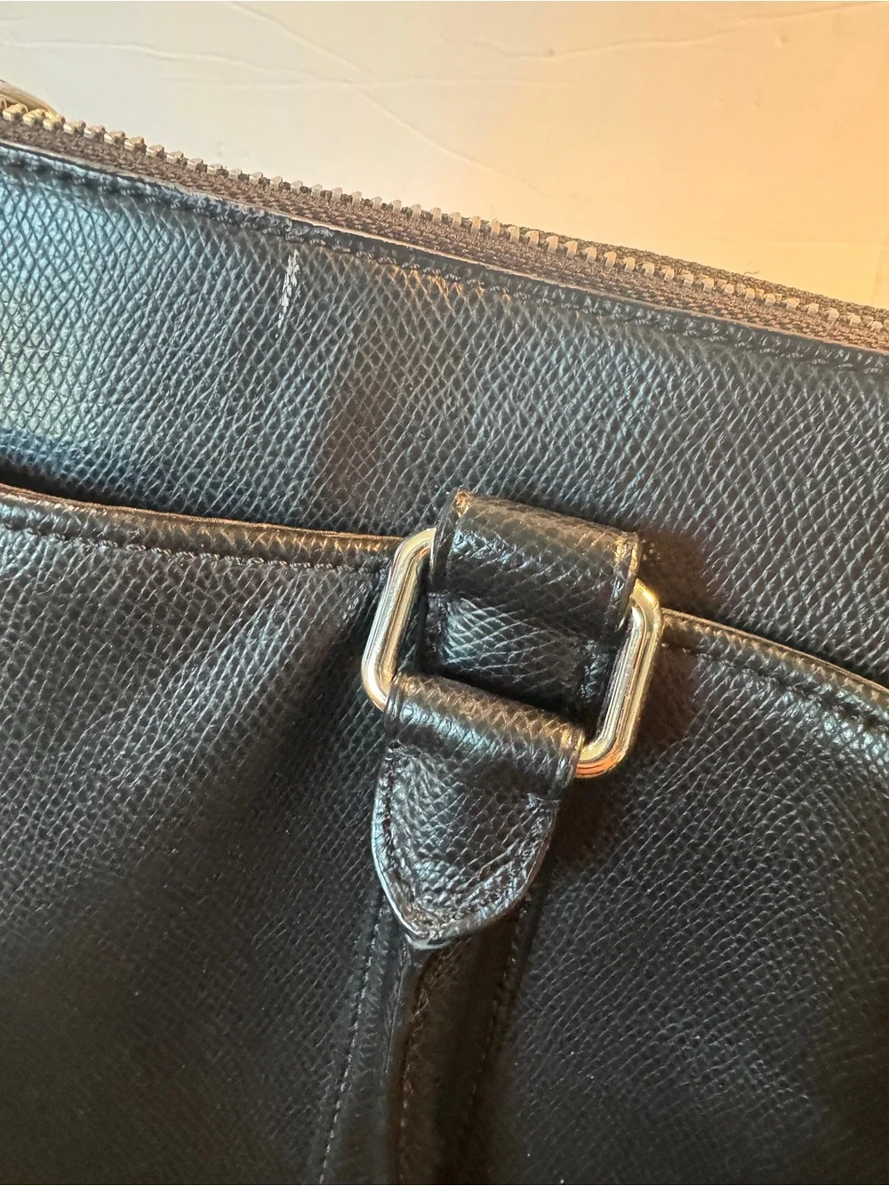Coach Black Leather Brief Bag - Men unisex leather laptop